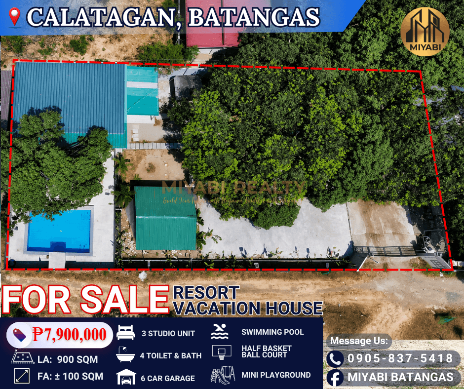 Private Resort / Vacation House For Sale Located in Calatagan Batangas - RAS