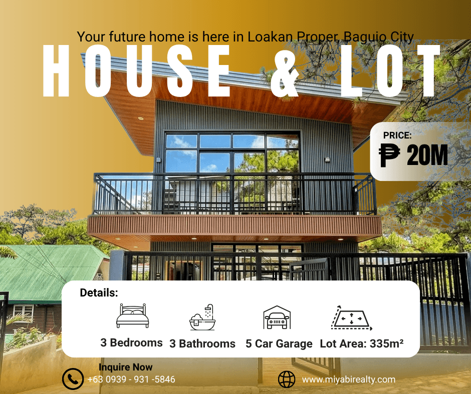 Brand New 2 Storey House & Lot with 5CG Near Loakan Airport For Sale in Loakan Proper Baguio City - LSS