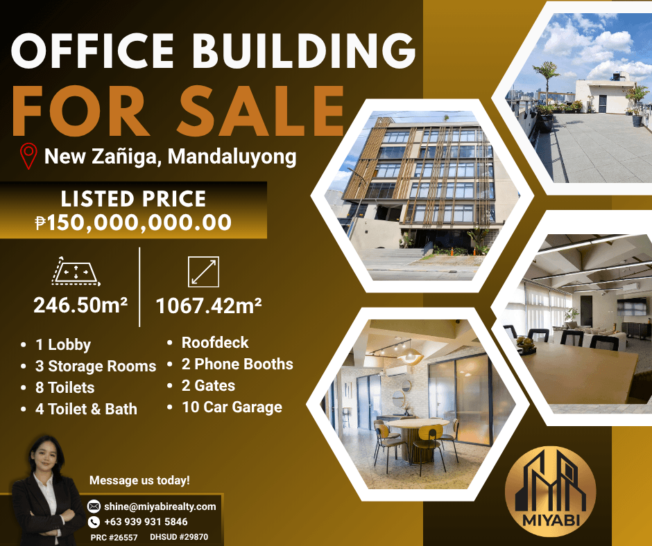 RUSH SALE!!  135M 6 Storey Office Building with Roofdeck For Events in New Zaniga Mandaluyong - LSS