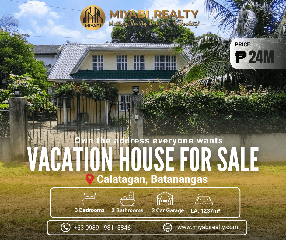  Ready For Occupancy Fully Furnished 24M 2 Storey Vacation House For Sale in Calatagan Batangas  - LSS