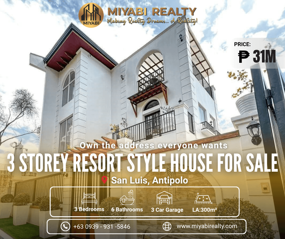 31M 3 Storey Building with Amazing View  Rest House / Airbnb/Event Place For Sale in San Luis Antipolo - LSS