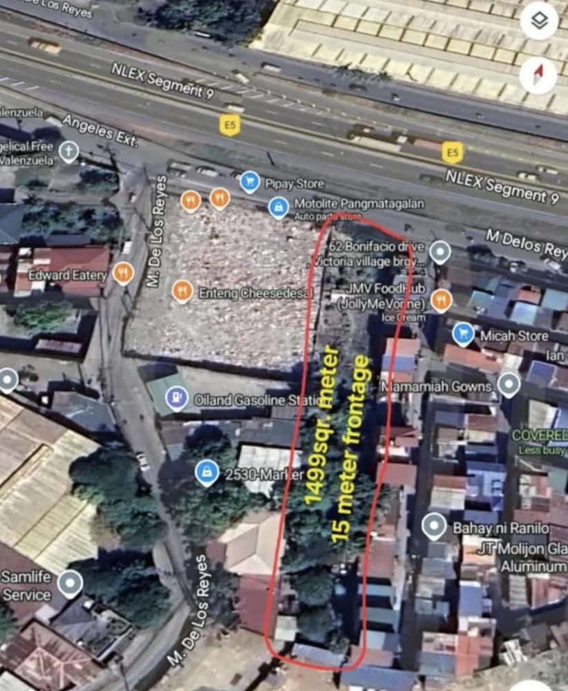 Vacant Lot Along Nlex Segment 9 Service Road | Lot for Sale in Valenzuela City