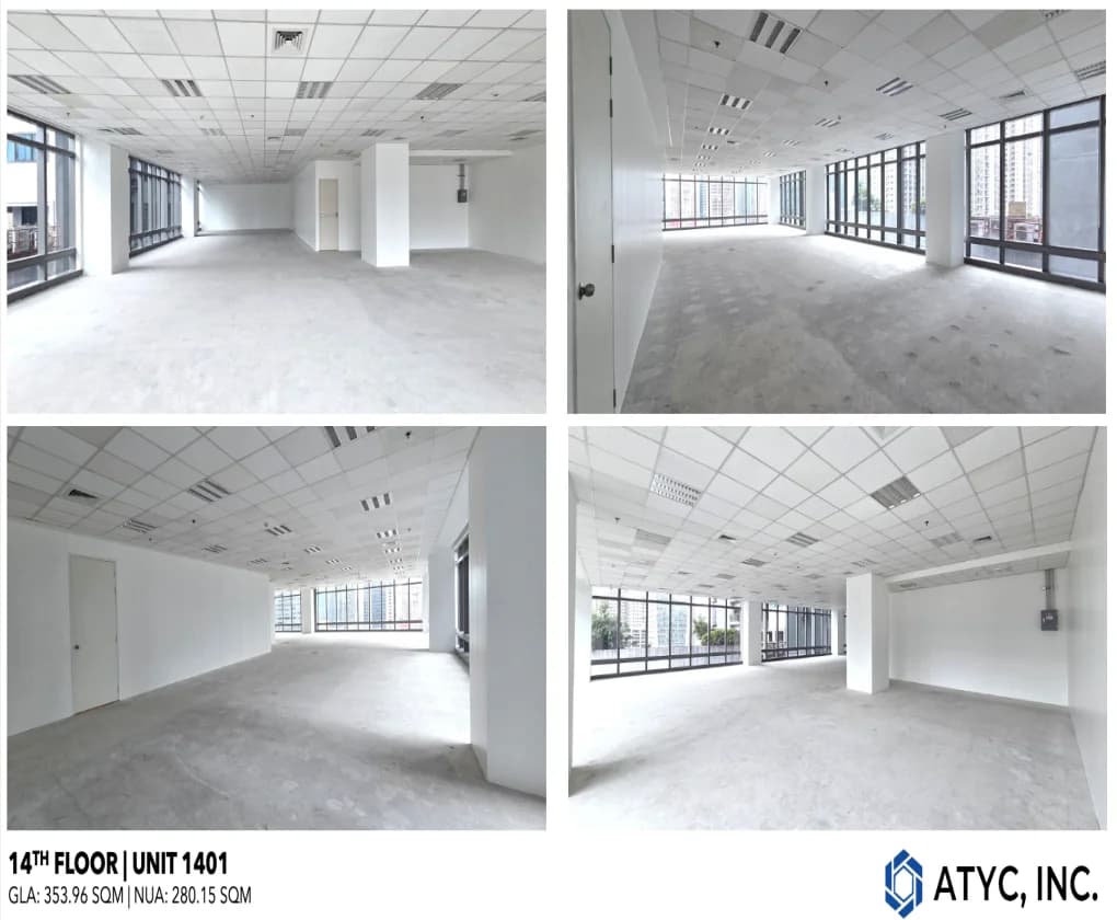 A.t. Yuchengco Centre | 354sqm Office Space for Rent in Taguig City