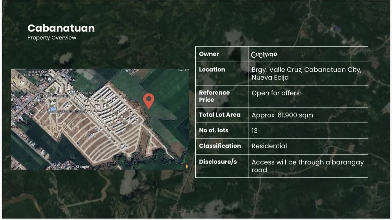 Cabanatuan Nueva Ecija Vacant Lot | Lot for Sale in Nueva Ecija