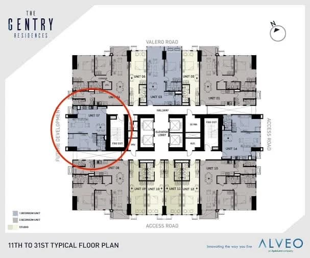 The Gentry Residences | 1BR 54sqm Condo for Sale in Makati City