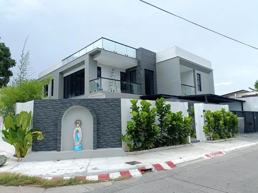 For Sale Corner House and Lot in BF Homes Village Paranaque with Pool 5 Bedrooms - JB