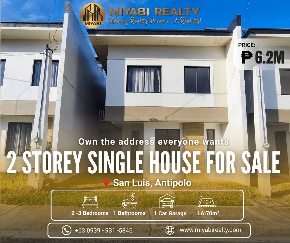 2 Storey Brand New House & Lot For Sale in San Luis Antipolo Near Robinsons Place Antipolo - LSS