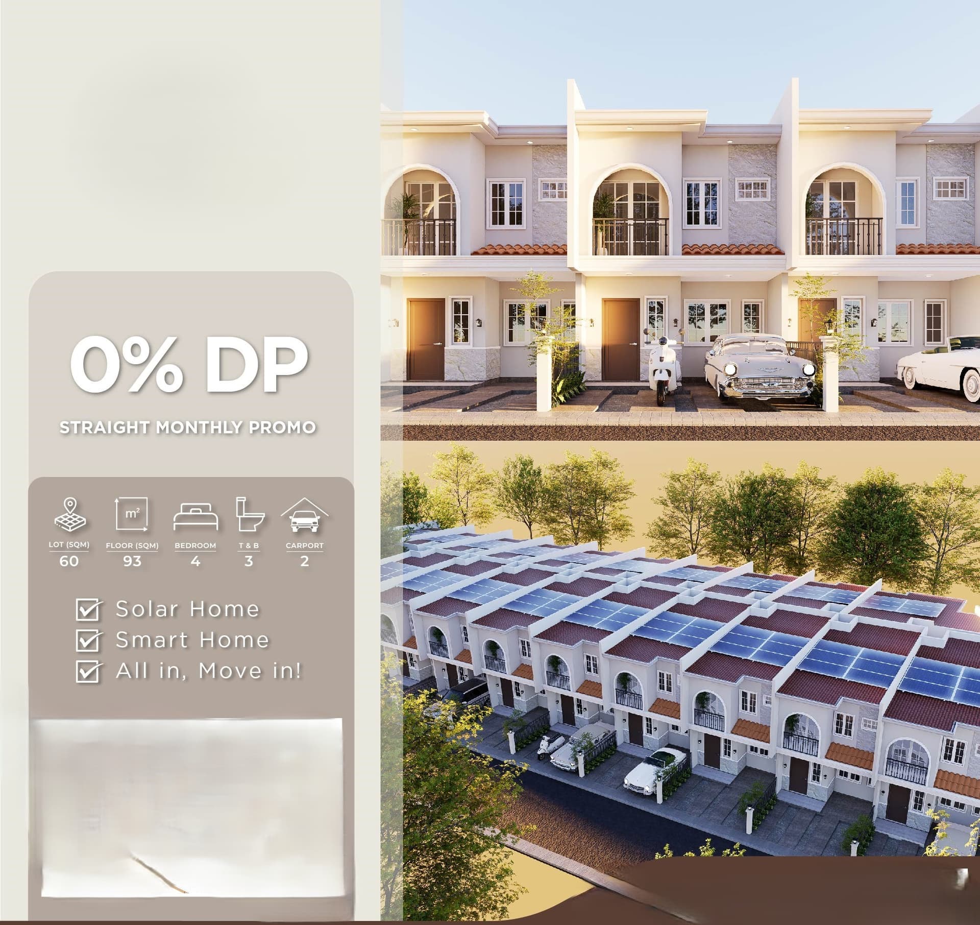 2 Storey Spanished Mediterranean Inspired Townhouse For Sale in San Luis Antipolo - LSS