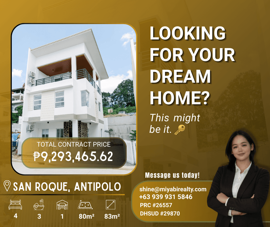 Preselling 9.2M 2 Storey Single Attached House & Lot in Brgy.San Roque Antipolo City Near Fatima University Medical Center - LSS
