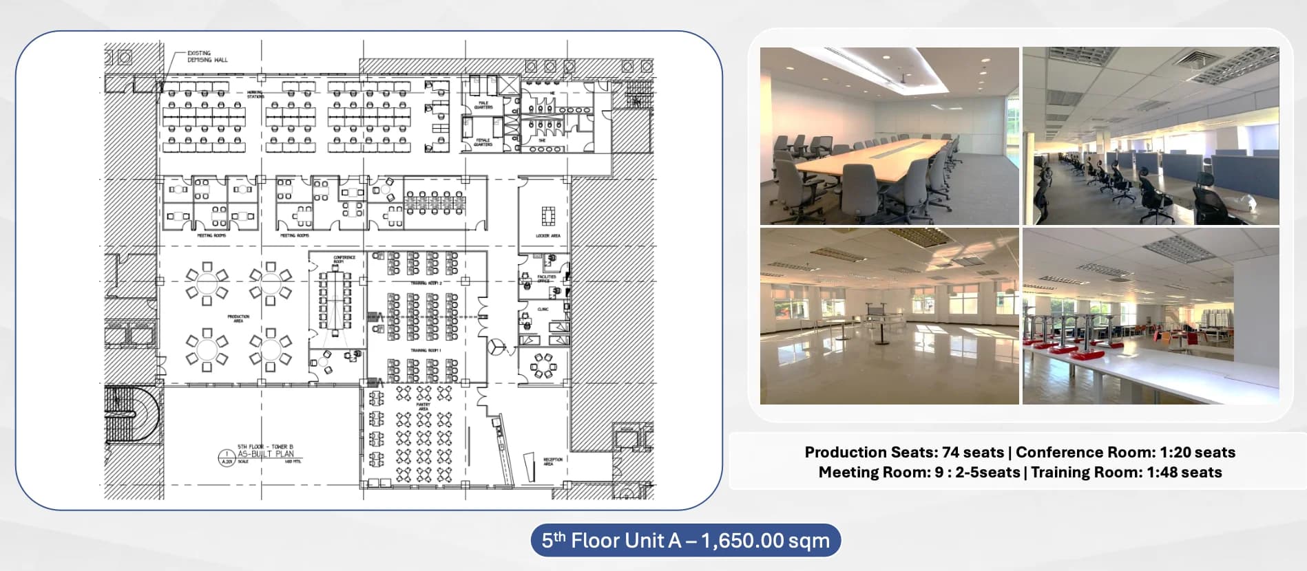 One World Square | 1650sqm Office Space for Rent in Taguig City - Mckinley