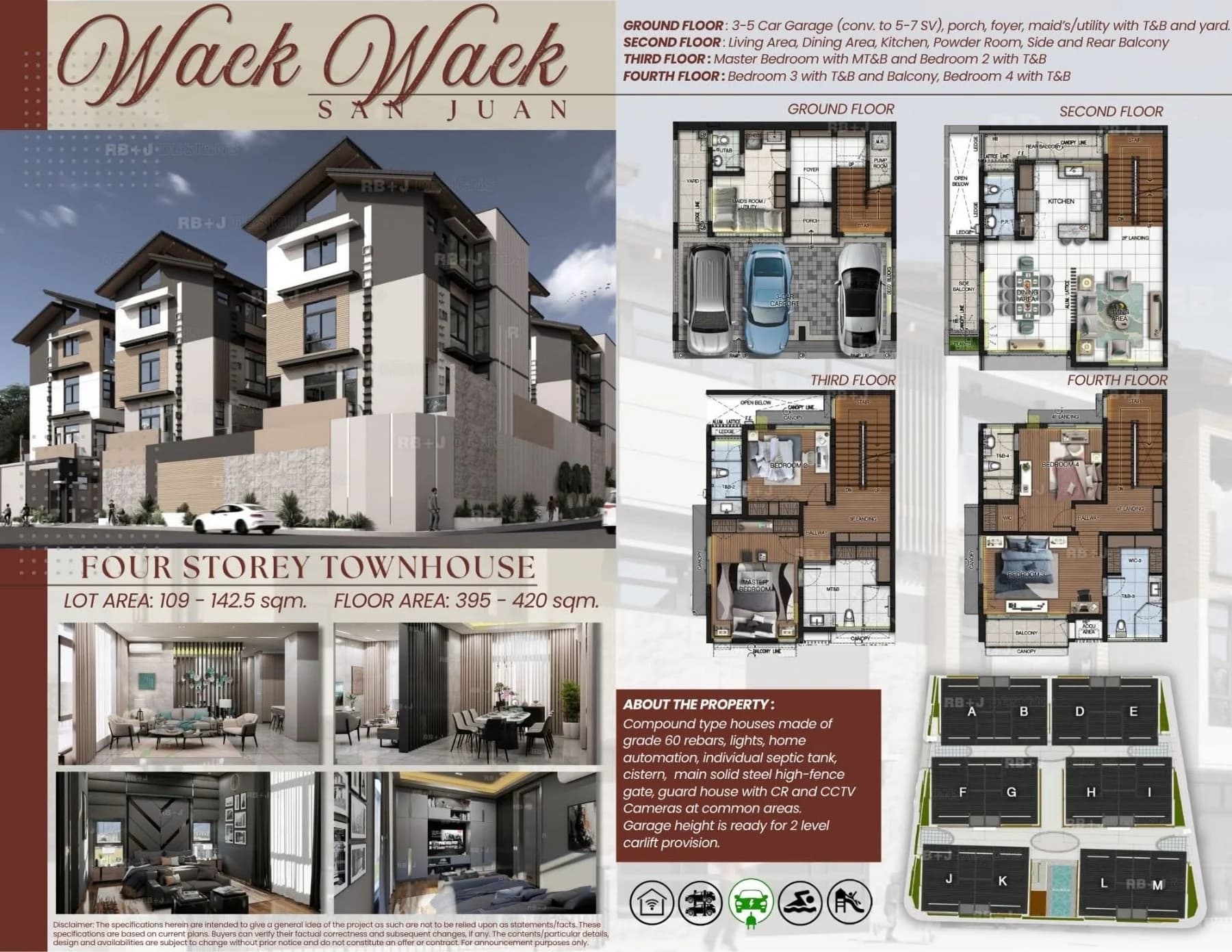 Wack Wack Luxury Townhouses | 4BR 400sqm Townhouse for Sale in San Juan City