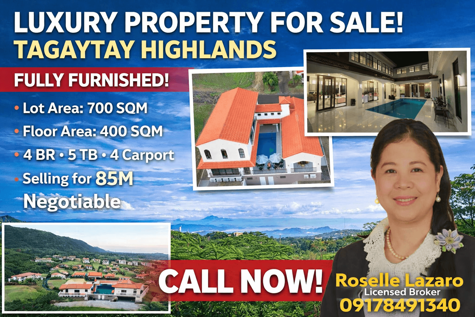 The Altamira at Tagaytay Midlands: Premium 4BR Residential For Sale in Tagaytay