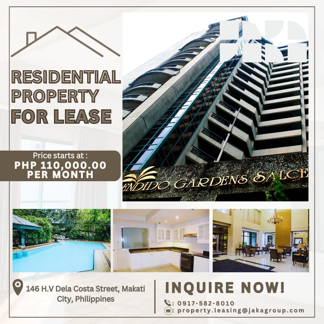 Splendido Gardens Salcedo | 3BR 322sqm Condo for Rent in Makati City - Salcedo Village