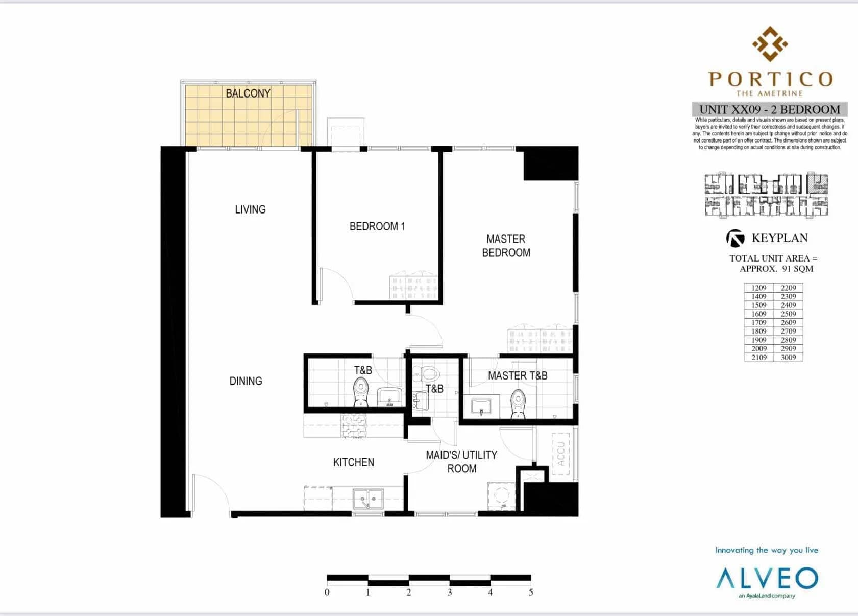 The Ametrine | 2BR 91sqm Condo for Sale in Pasig City