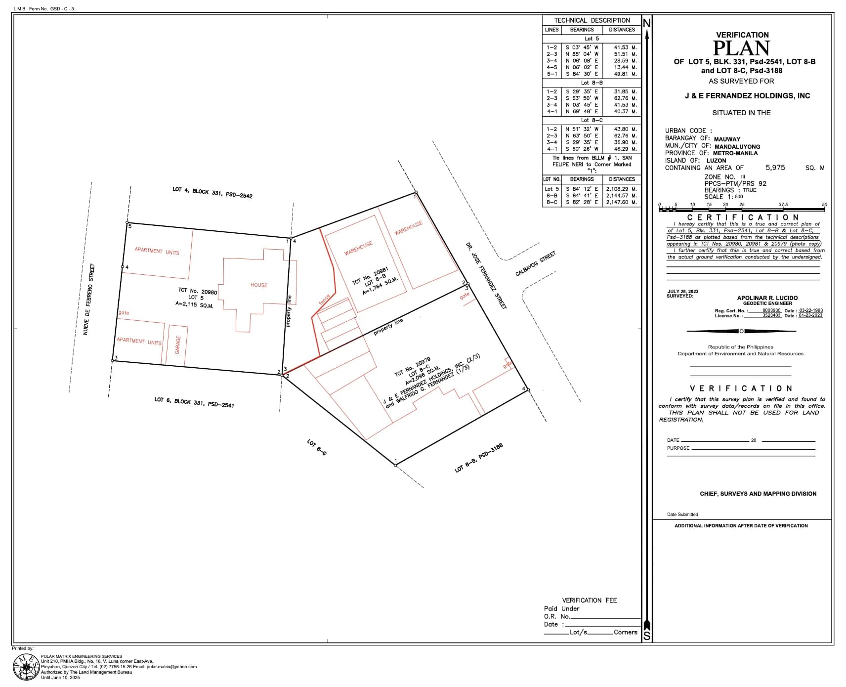 340 Dr Jose Fernandez | Lot for Sale in Mandaluyong City