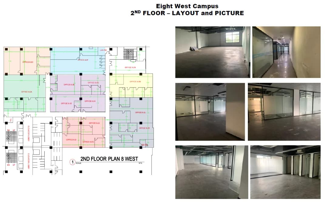Eight West Campus | 2328sqm Office Space for Rent in Taguig City - Mckinley