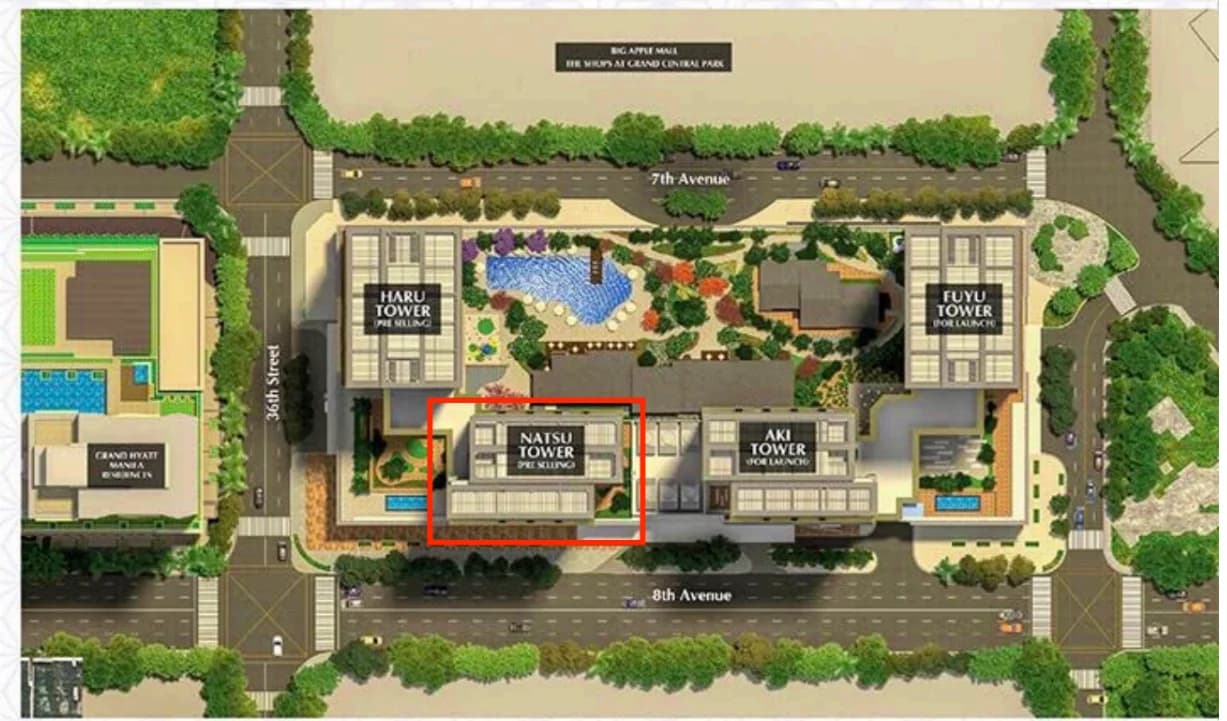 The Seasons | 1BR 46sqm Condo for Sale in Taguig City - Uptown Bonifacio