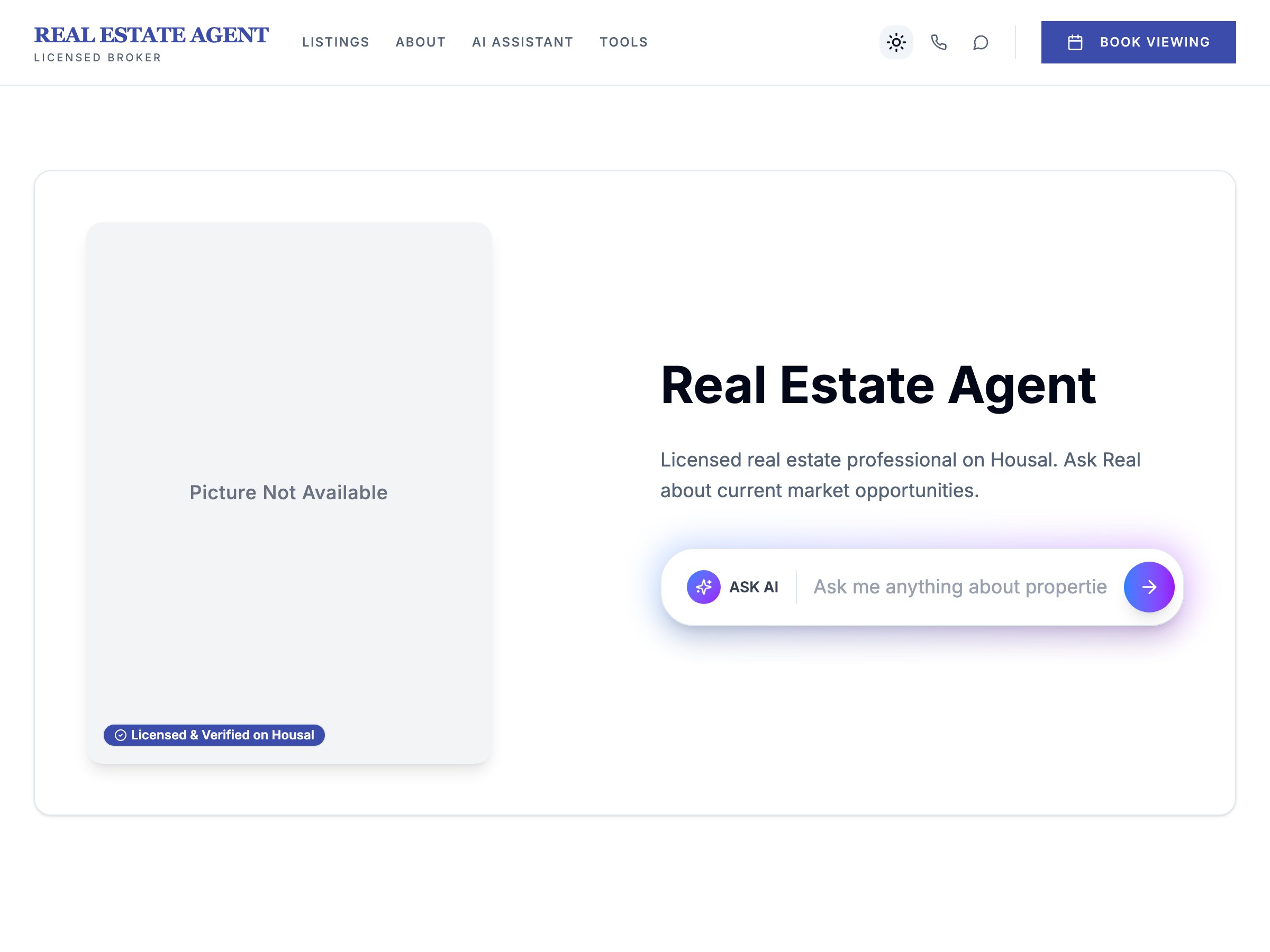 DJ Venturina — live AgentSpace profile on Housal