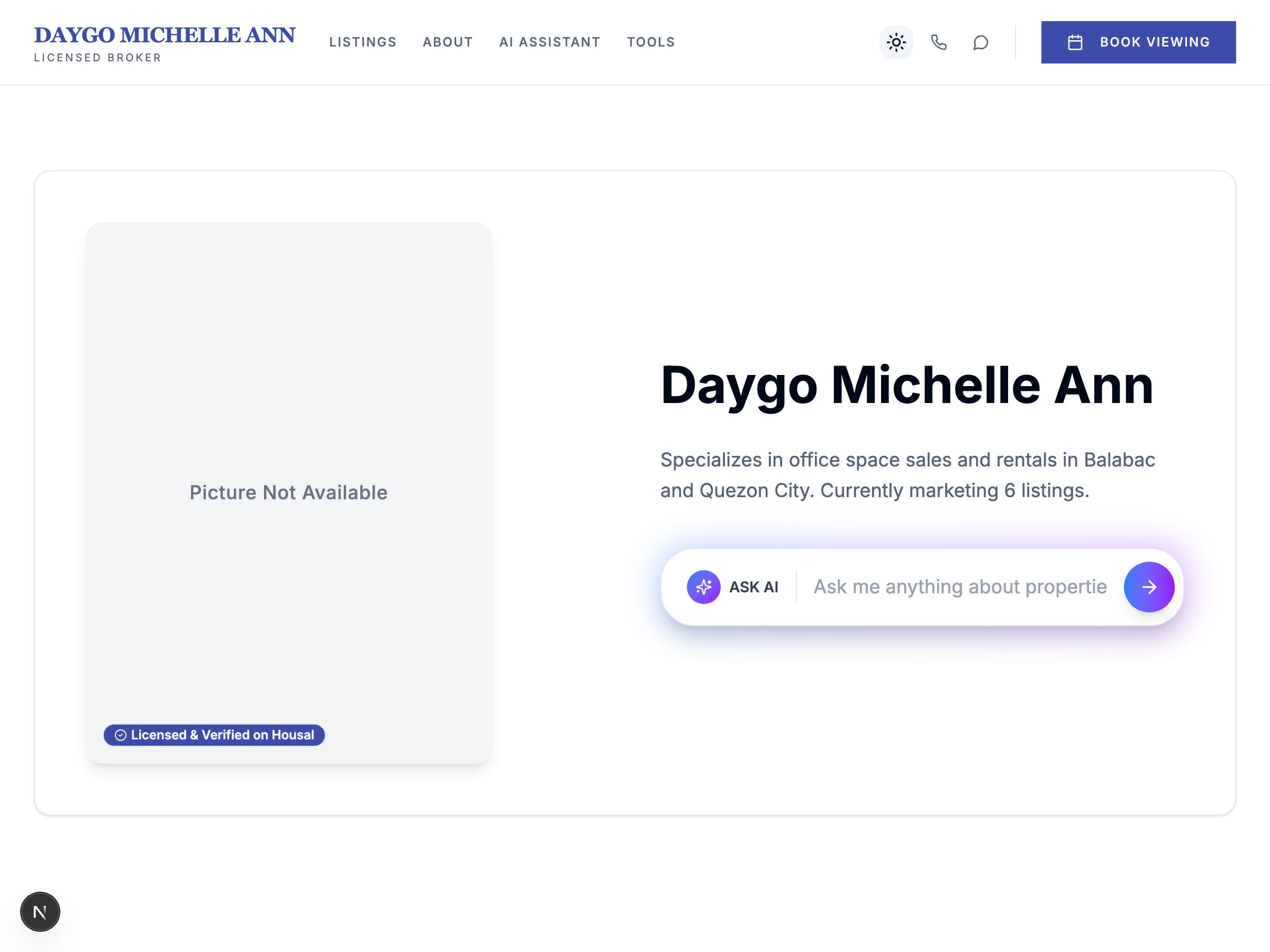 MICHELLE  DAYGO — live AgentSpace profile on Housal